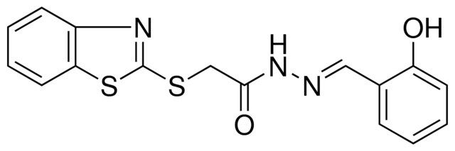 2-(BENZOTHIAZOL-2-YLSULFANYL)-ACETIC ACID (2-HYDROXY-BENZYLIDENE)-HYDRAZIDE