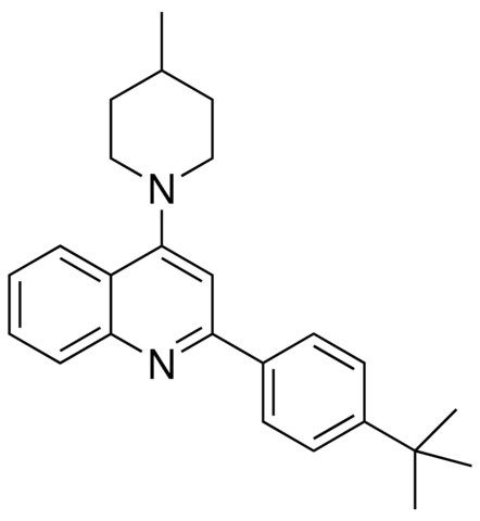 2-(4-TERT-BUTYLPHENYL)-4-(4-METHYL-1-PIPERIDINYL)QUINOLINE