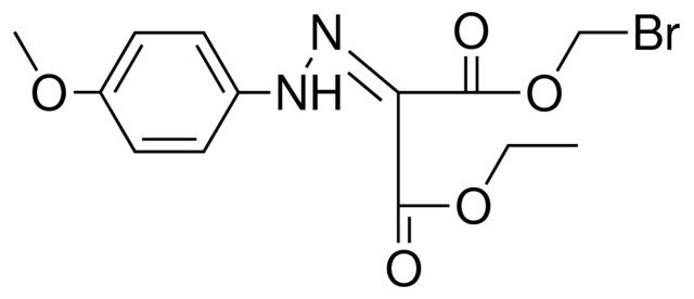 2-((4-METHOXY-PHENYL)-HYDRAZONO)-MALONIC ACID BROMOMETHYL ESTER ETHYL ESTER