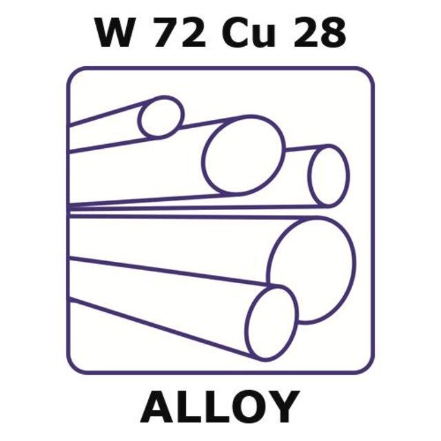 Tungsten-copper alloy, W72Cu28