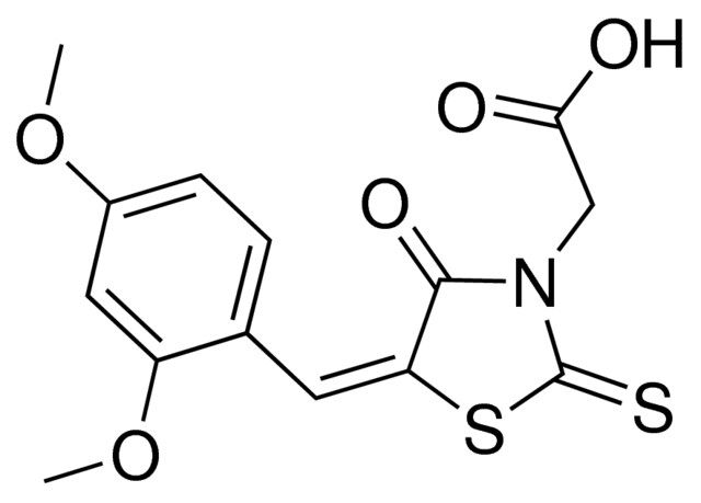(5-(2,4-DIMETHOXYBENZYLIDENE)-4-OXO-2-THIOXO-1,3-THIAZOLIDIN-3-YL)ACETIC ACID