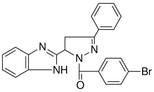 (5-(1H-BENZOIMIDAZOL-2-YL)-3-PH-4,5-2H-PYRAZOL-1-YL)-(4-BROMO-PHENYL)-METHANONE