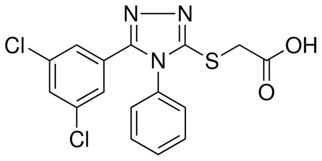 (5-(3,5-DICHLORO-PHENYL)-4-PHENYL-4H-(1,2,4)TRIAZOL-3-YLSULFANYL)-ACETIC ACID