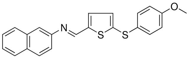 (5-(4-METHOXY-PHENYLSULFANYL)-THIOPHEN-2-YLMETHYLENE)-NAPHTHALEN-2-YL-AMINE