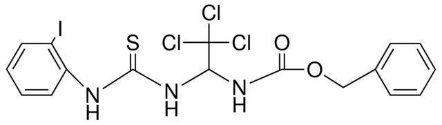 (2,2,2-TRICHLORO-1-(3-(2-I-PHENYL)-THIOUREIDO)-ETHYL)-CARBAMIC ACID BENZYL ESTER