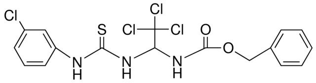 (2,2,2-TRICHLORO-1-(3-(3-CL-PH)-THIOUREIDO)-ETHYL)-CARBAMIC ACID BENZYL ESTER