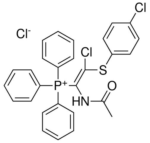 (1-ACETYLAMINO-2-CL-2-(4-CL-PHENYLSULFANYL)-VINYL)-TRI-PH-PHOSPHONIUM, CHLORIDE