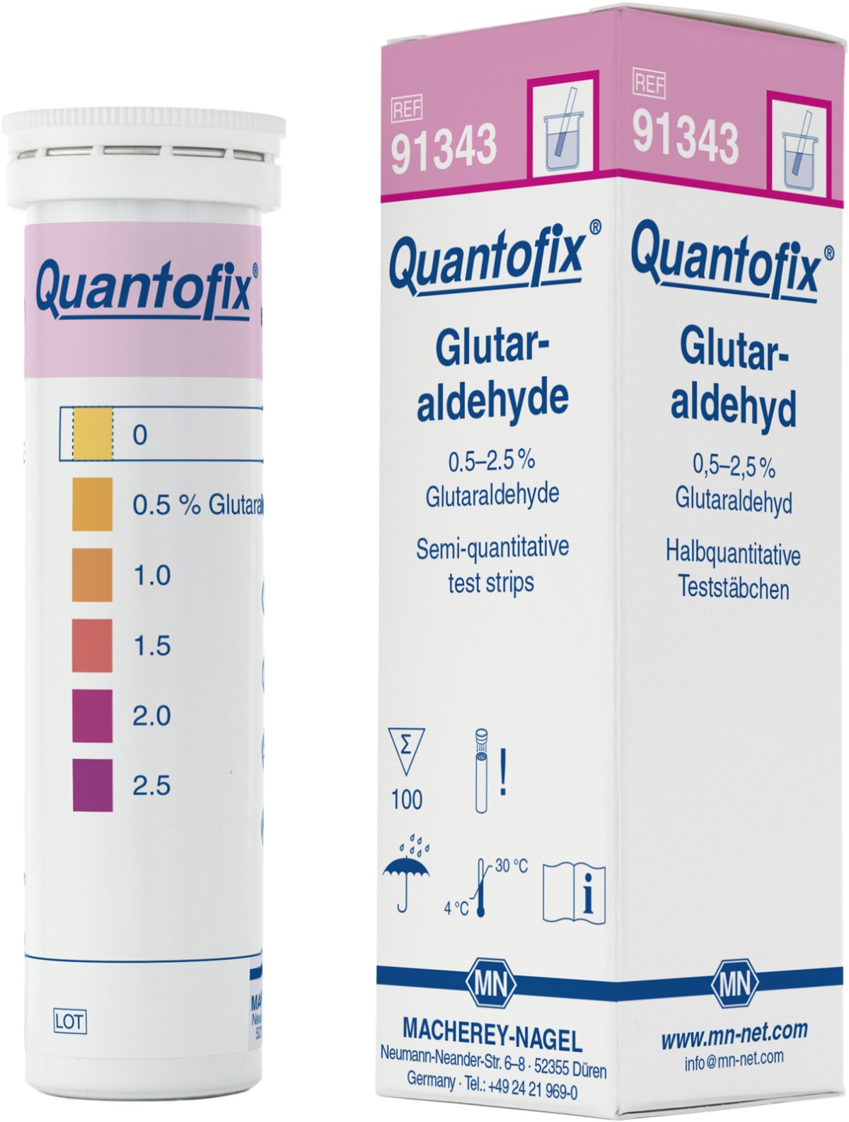 QUANTOFIX戊二醛半定量测试条(Glutaraldehyde)图片