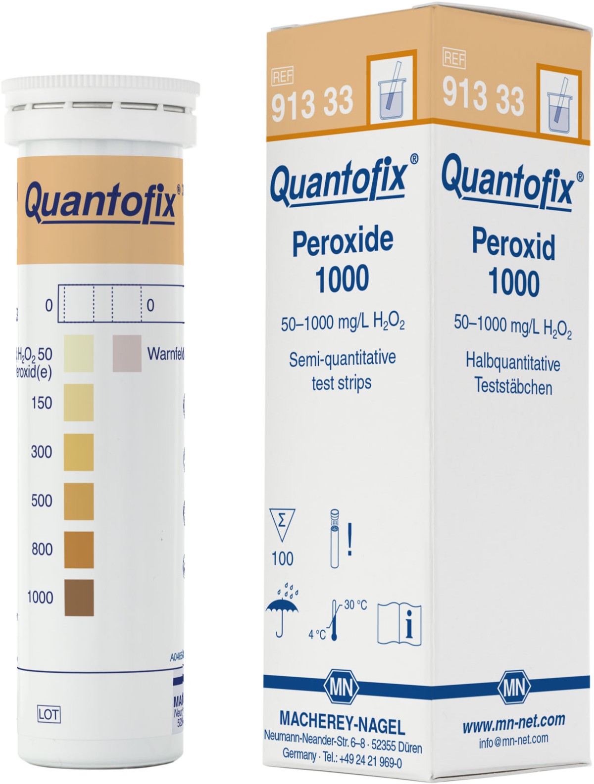 QUANTOFIX双氧水半定量测试条(Peroxide 1000)图片