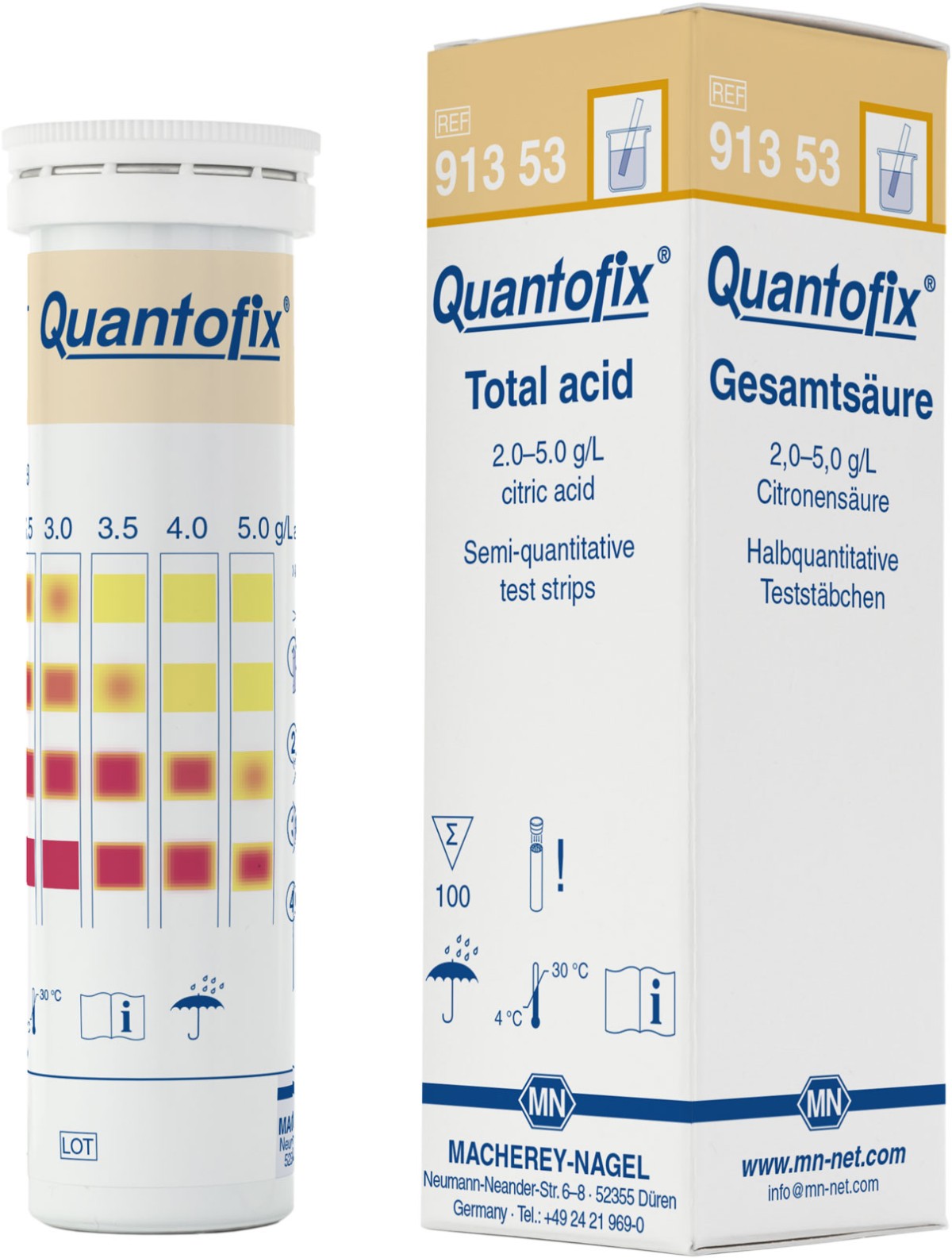 QUANTOFIX总酸半定量测试条(total acid)图片