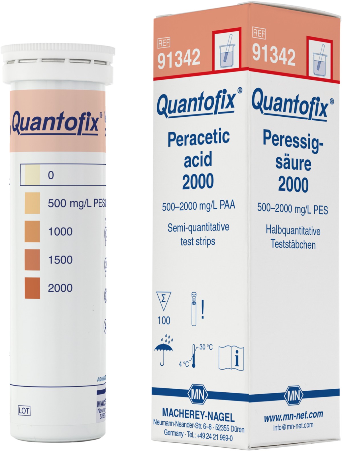 QUANTOFIX过氧乙酸2000半定量测试条(Peracetic acid 2000)图片