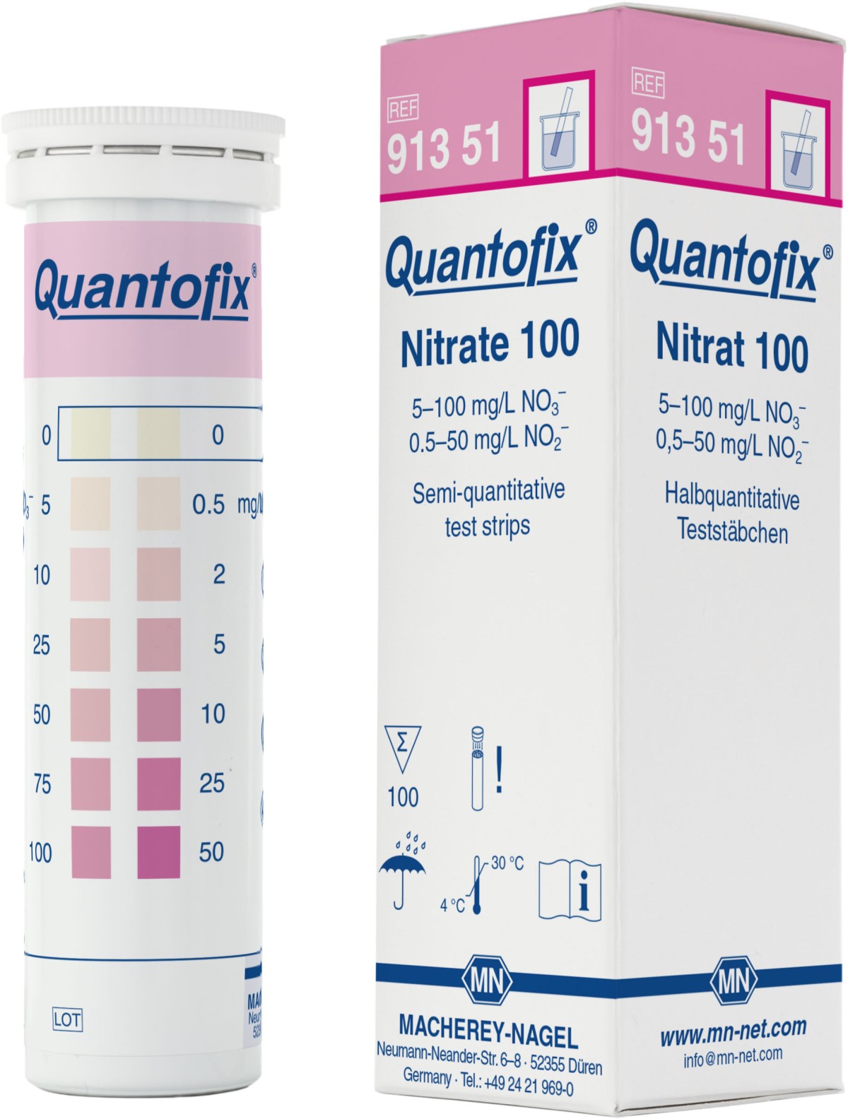 QUANTOFIX硝酸盐半定量测试条(Nitrate 100)图片