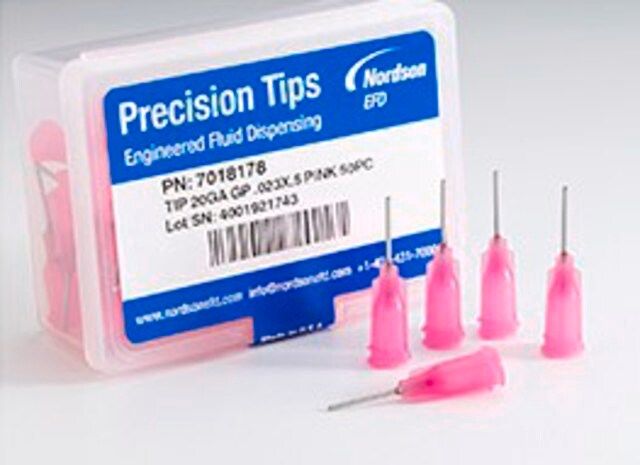 Stainless steel dispensing tips