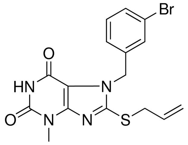 8-ALLYLSULFANYL-7-(3-BROMO-BENZYL)-3-METHYL-3,7-DIHYDRO-PURINE-2,6-DIONE