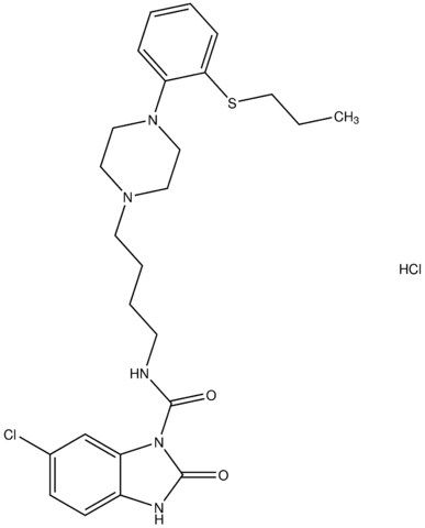 6-chloro-2-oxo-N-(4-{4-[2-(propylsulfanyl)phenyl]-1-piperazinyl}butyl)-2,3-dihydro-1H-benzimidazole-1-carboxamide hydrochloride