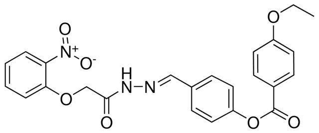 4-(2-((2-NITROPHENOXY)ACETYL)CARBOHYDRAZONOYL)PHENYL 4-ETHOXYBENZOATE