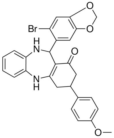 11-(6-BROMO-1,3-BENZODIOXOL-5-YL)-3-(4-METHOXYPHENYL)-2,3,4,5,10,11-HEXAHYDRO-1H-DIBENZO[B,E][1,4]DIAZEPIN-1-ONE