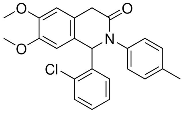 1-(2-CHLORO-PHENYL)-6,7-DIMETHOXY-2-P-TOLYL-1,4-DIHYDRO-2H-ISOQUINOLIN-3-ONE