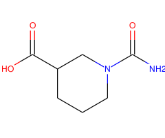 1-(aminocarbonyl)-3-piperidinecarboxylic acid