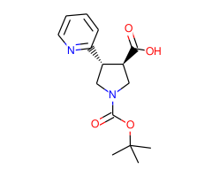 trans-1-(tert-Butoxycarbonyl)-4-(pyridin-2-yl)pyrrolidine-3-carboxylic acid