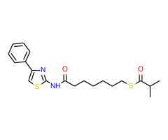 S-(7-Oxo-7-((4-phenylthiazol-2-yl)amino)heptyl) 2-methylpropanethioate