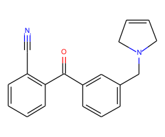 2-cyano-3'-(3-pyrrolinomethyl) benzophenone