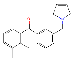 2,3-dimethyl-3'-(3-pyrrolinomethyl) benzophenone