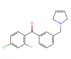 4-chloro-2-fluoro-3'-(3-pyrrolinomethyl) benzophenone