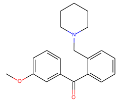 3'-Methoxy-2-piperidinomethyl benzophenone