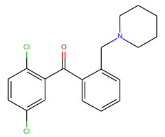 2,5-dichloro-2'-piperidinomethyl benzophenone
