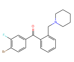 4'-Bromo-3'-fluoro-2-piperidinomethyl benzophenone