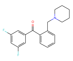 3',5'-difluoro-2-piperidinomethyl benzophenone