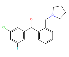 3-chloro-5-fluoro-2'-pyrrolidinomethyl benzophenone