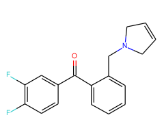 3,4-difluoro-2'-(3-pyrrolinomethyl) benzophenone