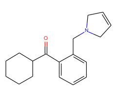 cyclohexyl 2-(3-pyrrolinomethyl)phenyl ketone