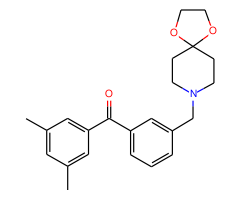 3,5-dimethyl-3'-[8-(1,4-dioxa-8-azaspiro[4.5]decyl)methyl]benzophenone
