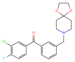 3-chloro-3'-[8-(1,4-dioxa-8-azaspiro[4.5]decyl)methyl]-4-fluorobenzophenone