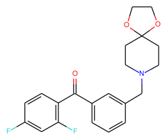 2,4-difluoro-3'-[8-(1,4-dioxa-8-azaspiro[4.5]decyl)methyl]benzophenone