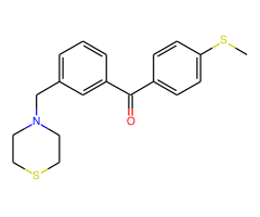 4'-thiomethyl-3-thiomorpholinomethyl benzophenone