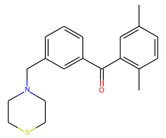 2,5-dimethyl-3'-thiomorpholinomethyl benzophenone