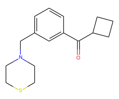 cyclobutyl 3-(thiomorpholinomethyl)phenyl ketone