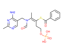 S-(2-(N-((4-Amino-2-methylpyrimidin-5-yl)methyl)formamido)-5-(phosphonooxy)pent-2-en-3-yl)benzothioa
