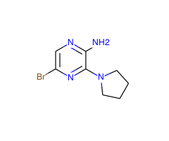 2-Amino-5-bromo-3-pyrrolidin-1-ylpyrazine