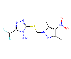 3-Difluoromethyl-5-(3,5-dimethyl-4-nitro-pyrazol-1-ylmethylsulfanyl)-[1,2,4]triazol-4-ylamine