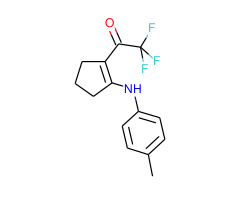 2,2,2-Trifluoro-1-(2-p-tolylaminocyclopent-1-enyl)ethanone