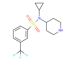 N-Cyclopropyl-N-(4-piperidinyl)-3-(trifluoromethyl)benzenesulfonamide