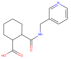 2-(N-(3-Pyridylmethyl)carbamoyl)cyclohexanecarboxylic acid