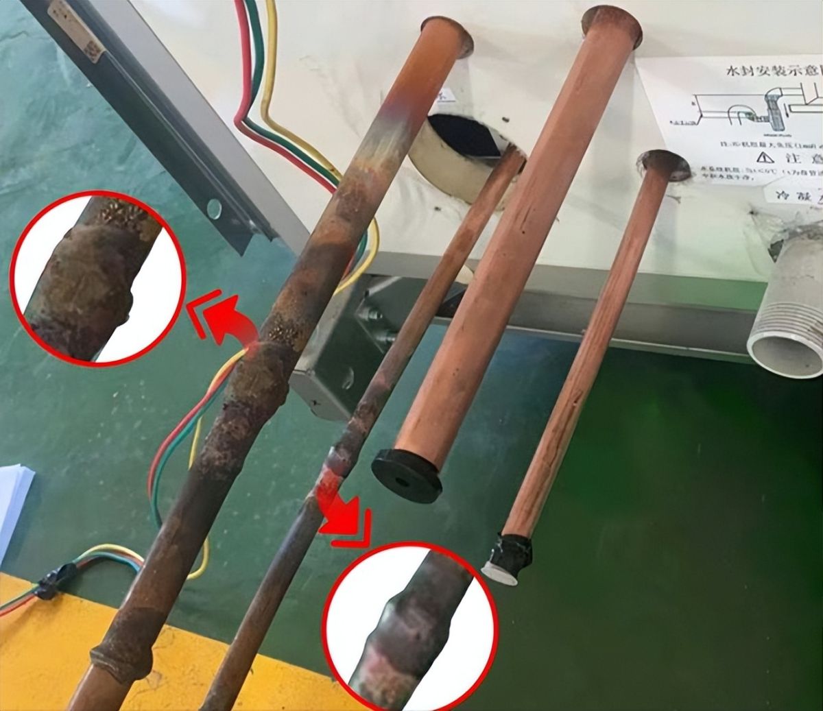 通过焊接铜管的方式连接内外机进行测试