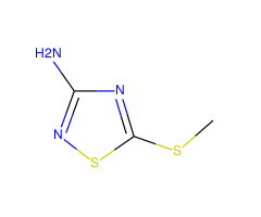 3-Amino-5-methylthio-1,2,4-thiadiazole