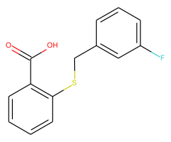 2-[(3-Fluorobenzyl)sulfanyl]benzoic acid